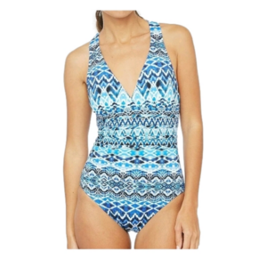 La Blanca Oasis Ikat One Piece Swimsuit, Size 0